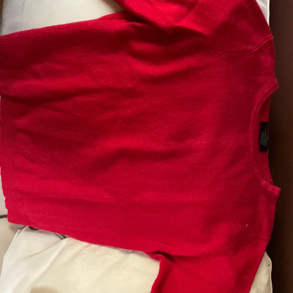 Charter Club red cashmere sweater PL